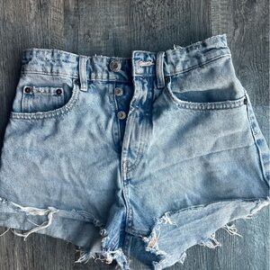Zara Light Blue Jean Shorts